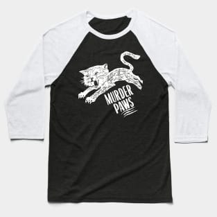 MURDER PAWS Baseball T-Shirt